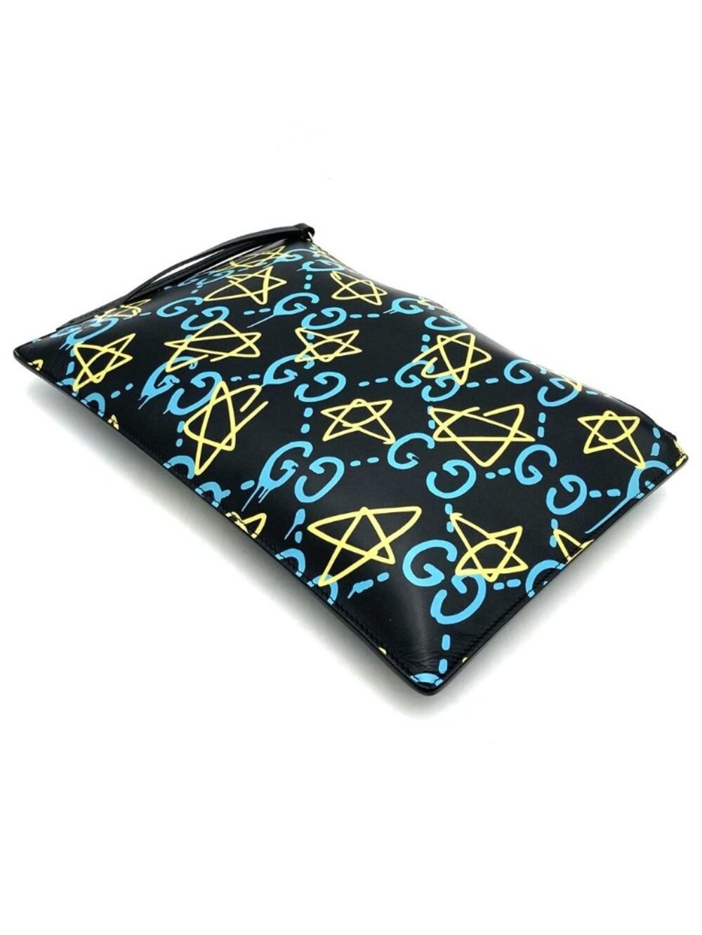 Gucci Ghost Clutch Trouble Andrew Collaboration Leather Black - Picture 3 of 8